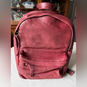 Never Used Madewell Cabernet Lorimer Leather Backpack